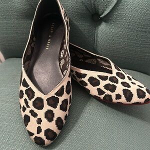 Kelly and Katie Leopard Print Flats